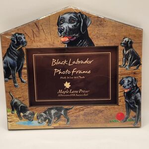 Black Lab Photo Frame Maple Lane Press 3x5 Or 4×6 New